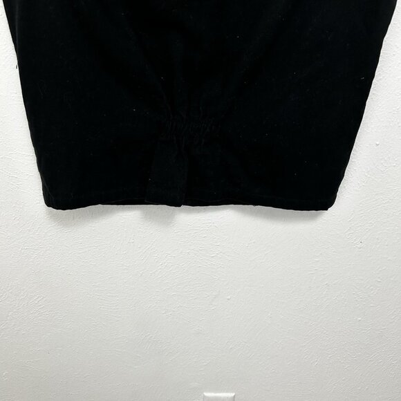 Wyoming Traders Black Denim Western Cotton Vest Mens M Button Up Rodeo Pockets - Picture 5 of 11